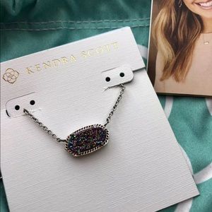 KENDRA SCOTT ELISA NECKLACE IN MULTICOLOR DRUSY